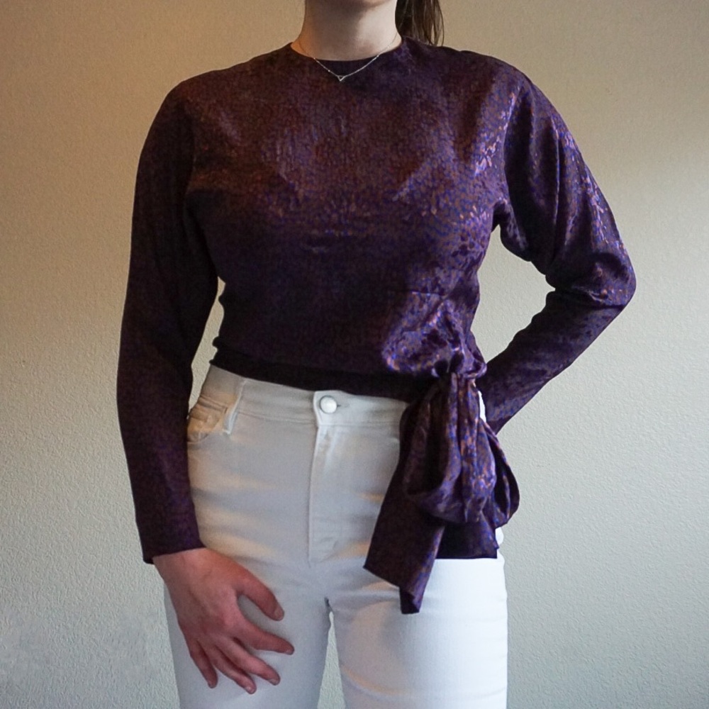 VINTAGE Christian Dior 100% Silk Blouse